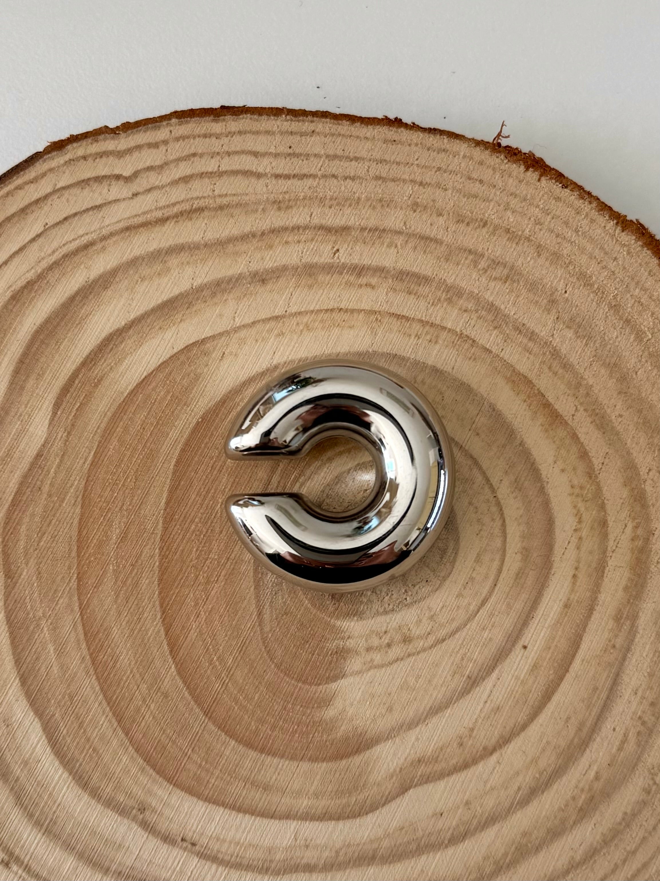 EAR-CUFF IN ACCIAIO BIG