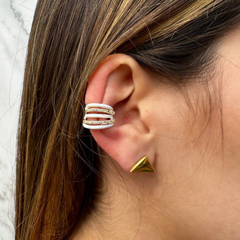 EAR-CUFF BIANCO ORO