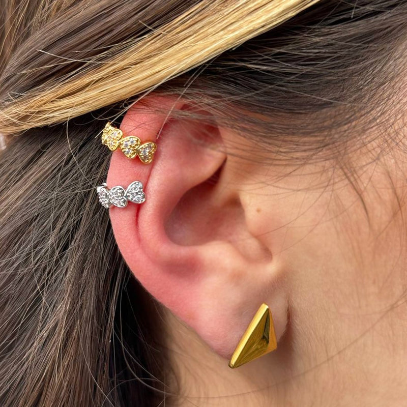 EAR-CUFF CUORE STRASS