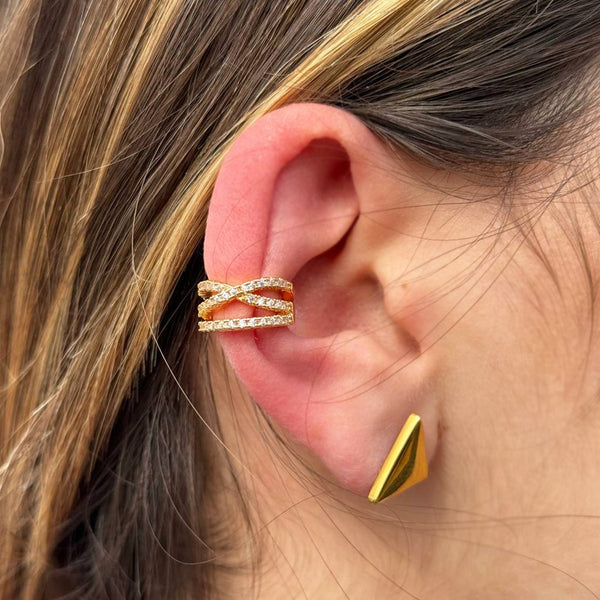 EAR-CUFF EFFETTO DOPPIO