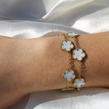 BRACCIALE FIORI MADREPERLA